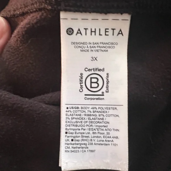 3X Athleta Triumph Hoodie Black - Picture 7 of 8